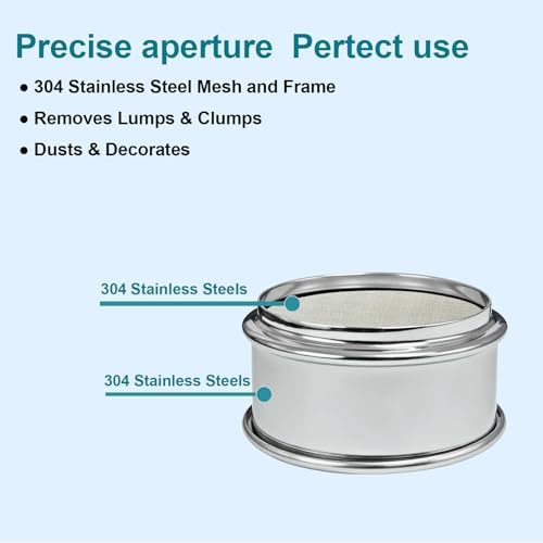 2.36" Full 304 Stainless Steel Mini Lab Sieve, 100 Mesh