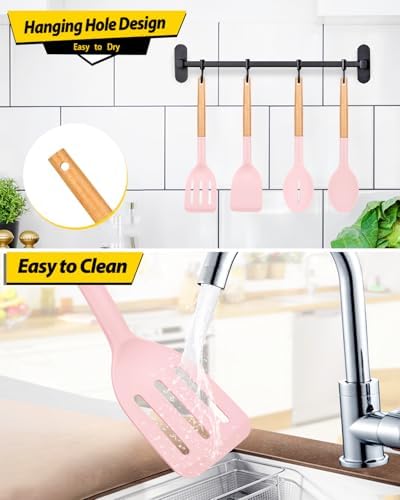BUNDLEPRO Silicone Cooking Utensils Set