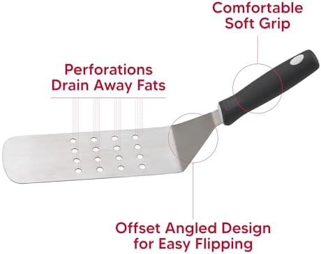 HIC Kitchen Perforated Burger Turner