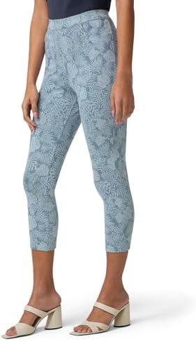 HUE Women's Ultra Soft High Waist Denim Capri Leggings
