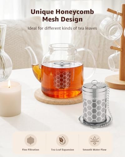 House Again Tea Infusers, Extra Fine Mesh Tea Strainers