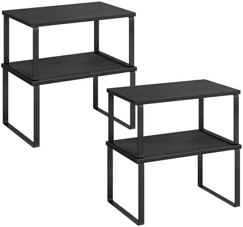 SONGMICS Cabinet Organizer Shelf, Kitchen Storage