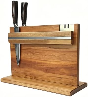 Solid Acacia Wood Magnetic Knife Holder