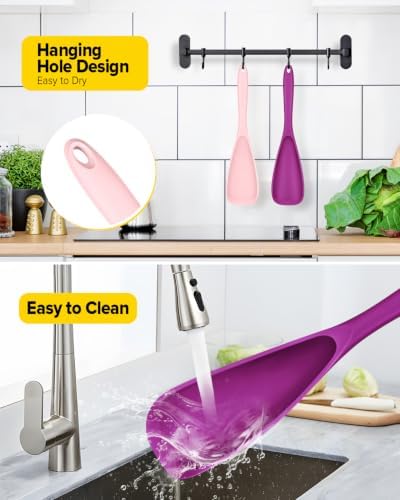 BUNDLEPRO Silicone Cooking Spoons