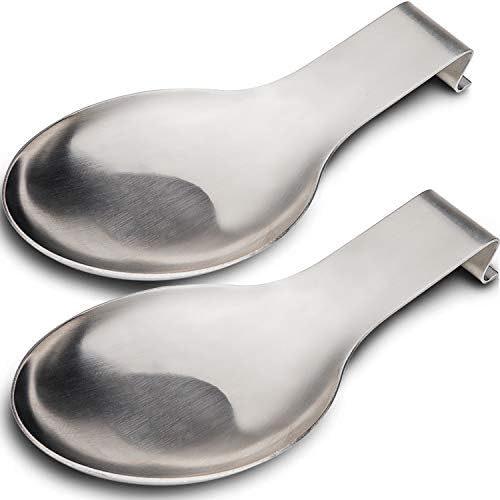 VanlonPro Stainless Steel Spoon Rest, Spatula Ladle Holder, Stainless Steel
