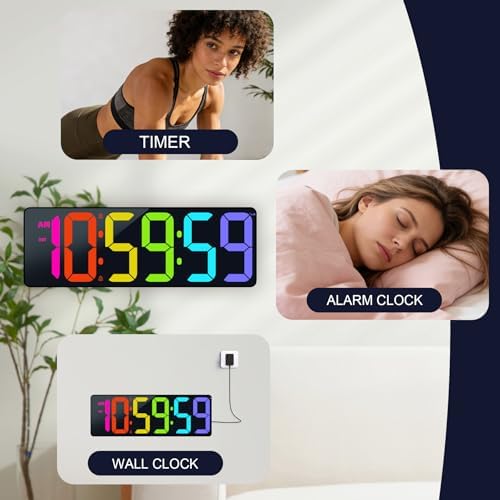 TXL 17.2" Bluetooth Digital Wall Clock