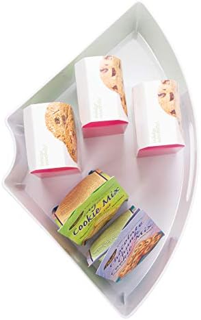 iDesign Recycled Plastic 1/4 Wedge Lazy Susan Turntable Organizer