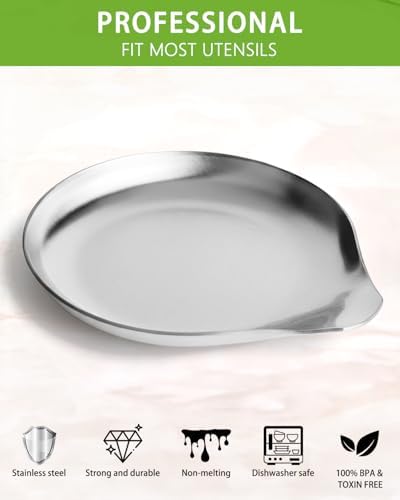 VanlonPro Stainless Steel Spoon Rest, Spatula Ladle Holder, Stainless Steel