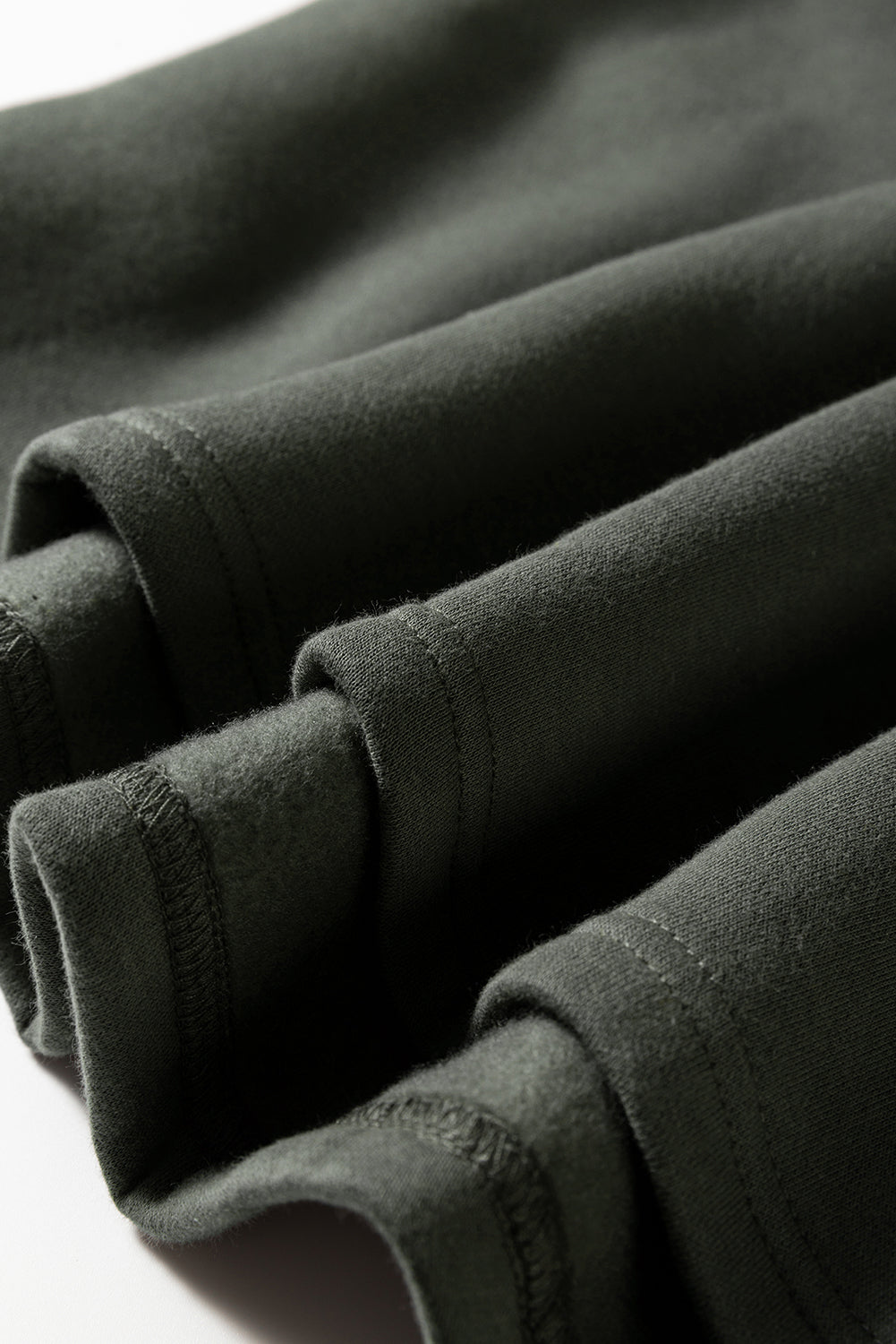Solid Fleece Lined Drawstring Hoodie