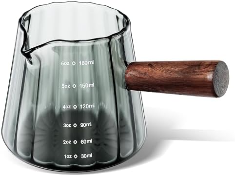 Joeyan 6 oz Grey Glass Measuring Cups