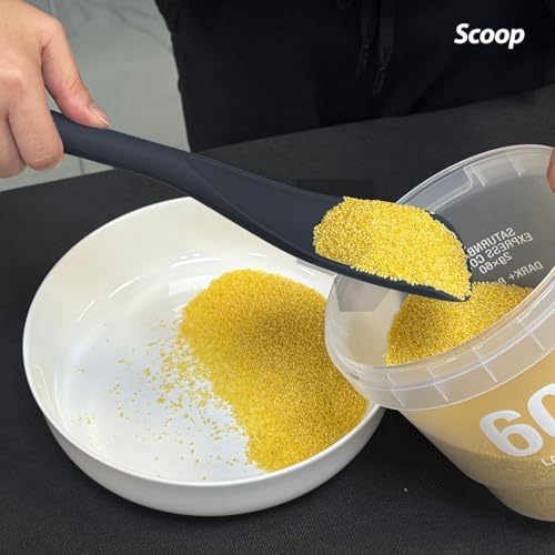 Vovoly Cooking Spoons, Nonstick Silicone Spatula Spoon