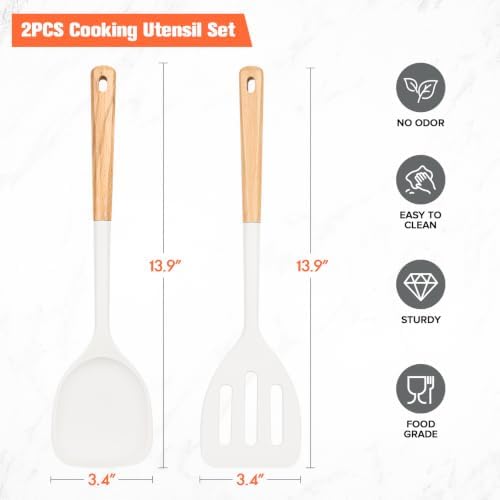 Extra Large Silicone Spatula Turner Set