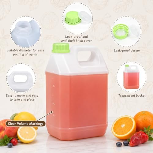 ASEVAT 2 Pack 4L Plastic Jugs