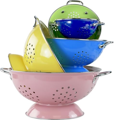 Calypso Basics by Reston Lloyd Powder Coated Enameled Colander, 1.5 Quart