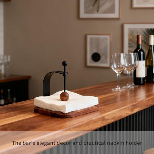 Black Walnut Wooden Napkin Holder