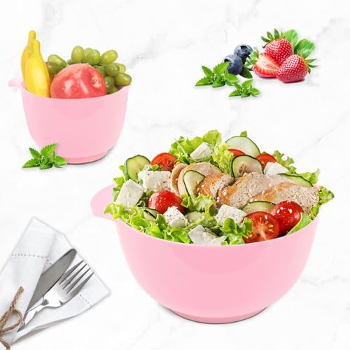 BoxedHom Classic Mixing Bowls Set of 4, BPA Free Microwave Safe, 4.5 Quart
