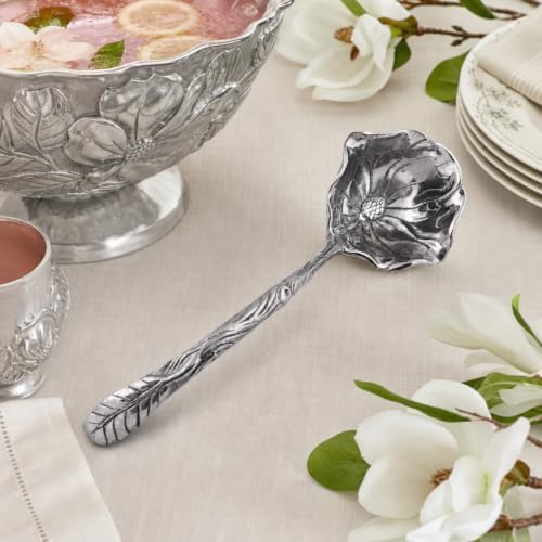 Arthur Court Magnolia Pattern Aluminum Serving Ladle