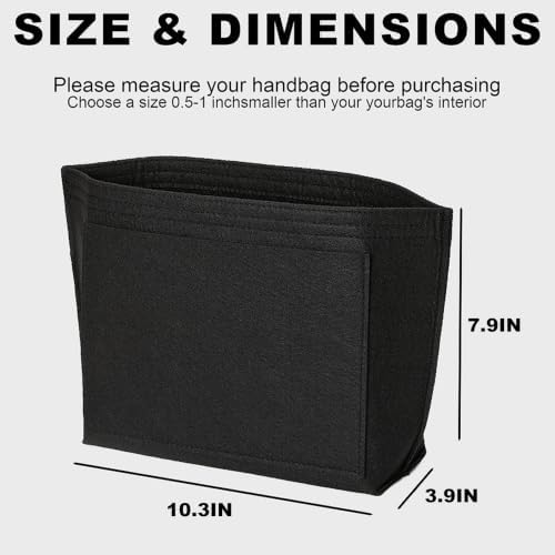 Purse Organizer Insert for Longchamp M, Felt Anti-Sag
