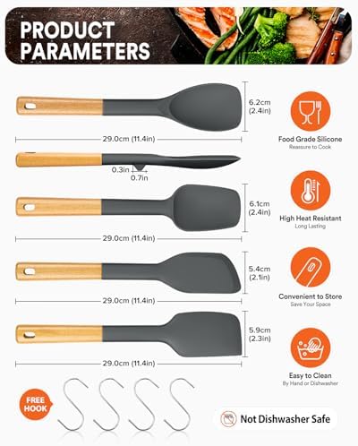 Badiano Silicone Spatula Spoon Set