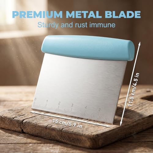 Multi-Purpose Bench Scraper – Dough Cutter & Chopper