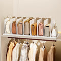 Stackable Purse Organizer for Closet Acrylic Shelf Divider, 2 Pack