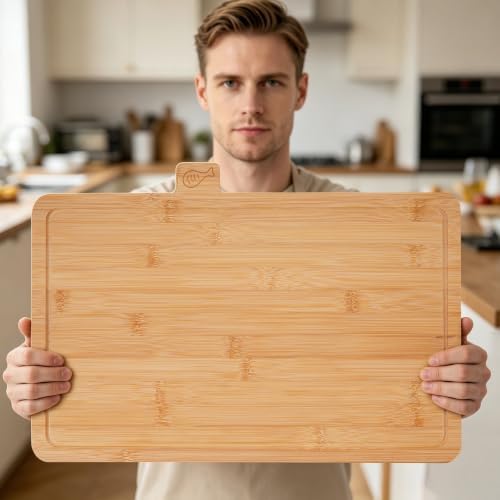 Labeled Bamboo Cutting Board Set