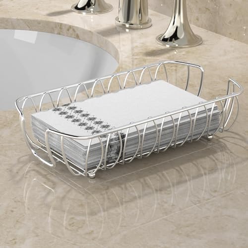 Guest Towel Holder Tray for Bathroom Countertop