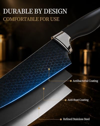 Amorston Knife Set 15 Piece Kitchen Knife Set