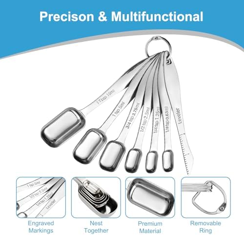 22-Pc Stackable Measuring Cups and Spoons Set