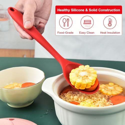 2-Pack Silicone Cooking Spoons