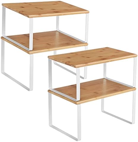 SONGMICS Cabinet Organizer Shelf, Kitchen Storage