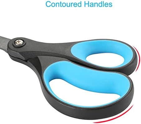 LIVINGO Titanium Scissors 8" 2 Pack Non Stick Office Craft Shears
