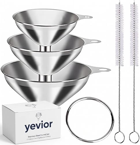 Small Funnels for Filling Bottles Stainless Steel Kitchen Funnels