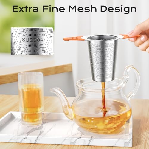 Tea Infuser for Loose Leaf Tea, 18/8 Stainless Steel Tea Infuser