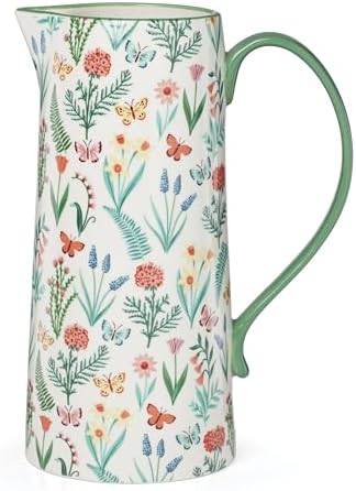 Oneida First Blooms Ceramic Pitcher