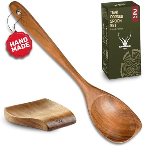 CORNER Teak Wooden Spoon for Cooking