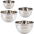 Tovolo Stainless Steel Mixing Bowls Set of 4 Small Medium Large XL Metal Bowl