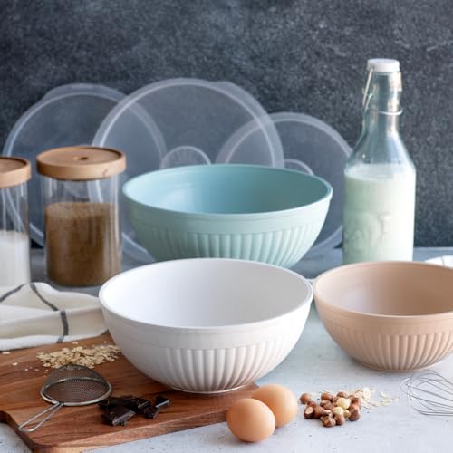 Nordic Ware Prep and Serve Mixing Bowls Set, Earth-Tones