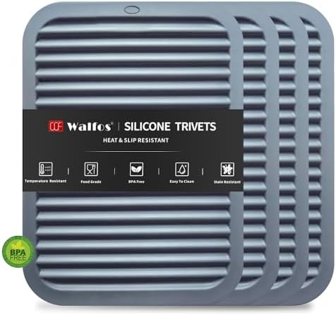 Walfos Silicone Trivets for Hot Pots and Pans