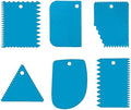 6 Pcs Cake Scraper, Dough Scraper Cake Smoother Tool Set, Icing Scraper Kitchen