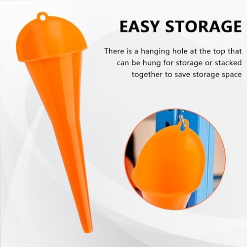 Long-Neck Oil Funnel for Automotive – Multi-Function Plastic Funnel for Oil