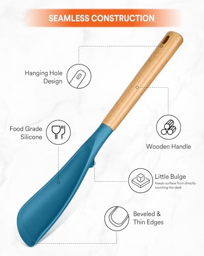Badiano Silicone Cooking Spoon for Nonstick Cookware