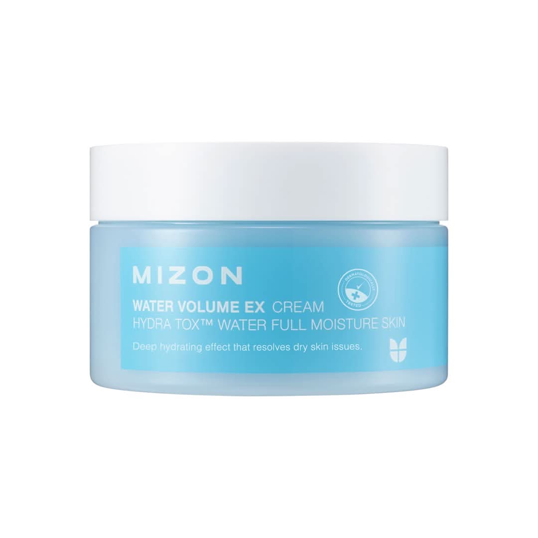 MIZON Water Volume EX Cream jar for deep skin hydration and moisture retention