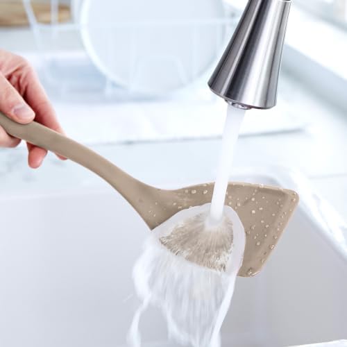 GreenPan Silicone Solid Turner Spatula, Flipping Cooking Kitchen Utensil