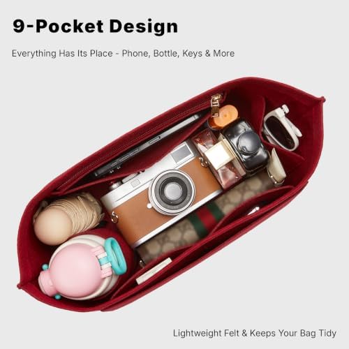 Purse Organizer Insert for Longchamp S, Felt Anti-Sag