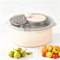 Fruit Vegetable Cleaner Spinner Collapsible Double Layer Washing Bowl