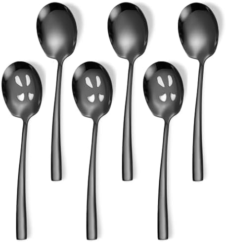 Serving Spoons Set 9.14 Inch Slotted Spoon Serving Spoon Stainless Steel