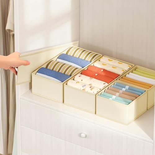 DIMJ Drawer Organizer Clothes Storage