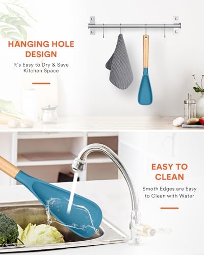 Badiano Silicone Cooking Spoon for Nonstick Cookware