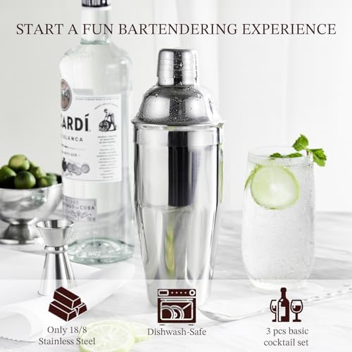 Cocktail Shaker, KITESSENSU 24oz Drink Shaker